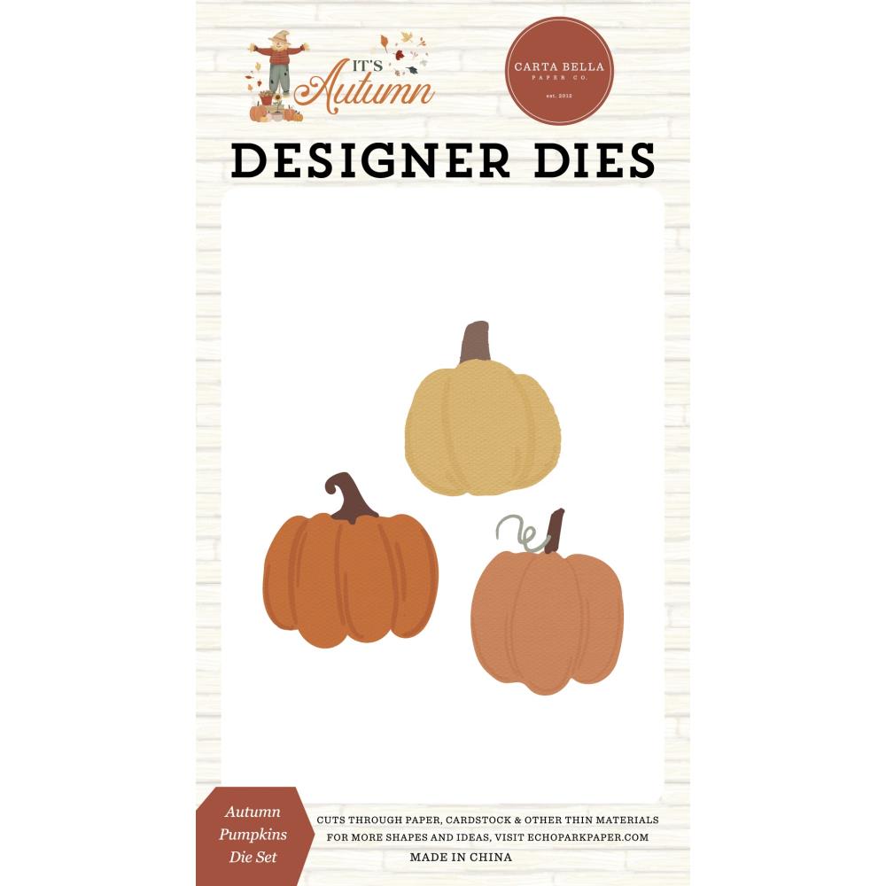 Carta Bella Falling Autumn Pumpkins Dies cbia452042