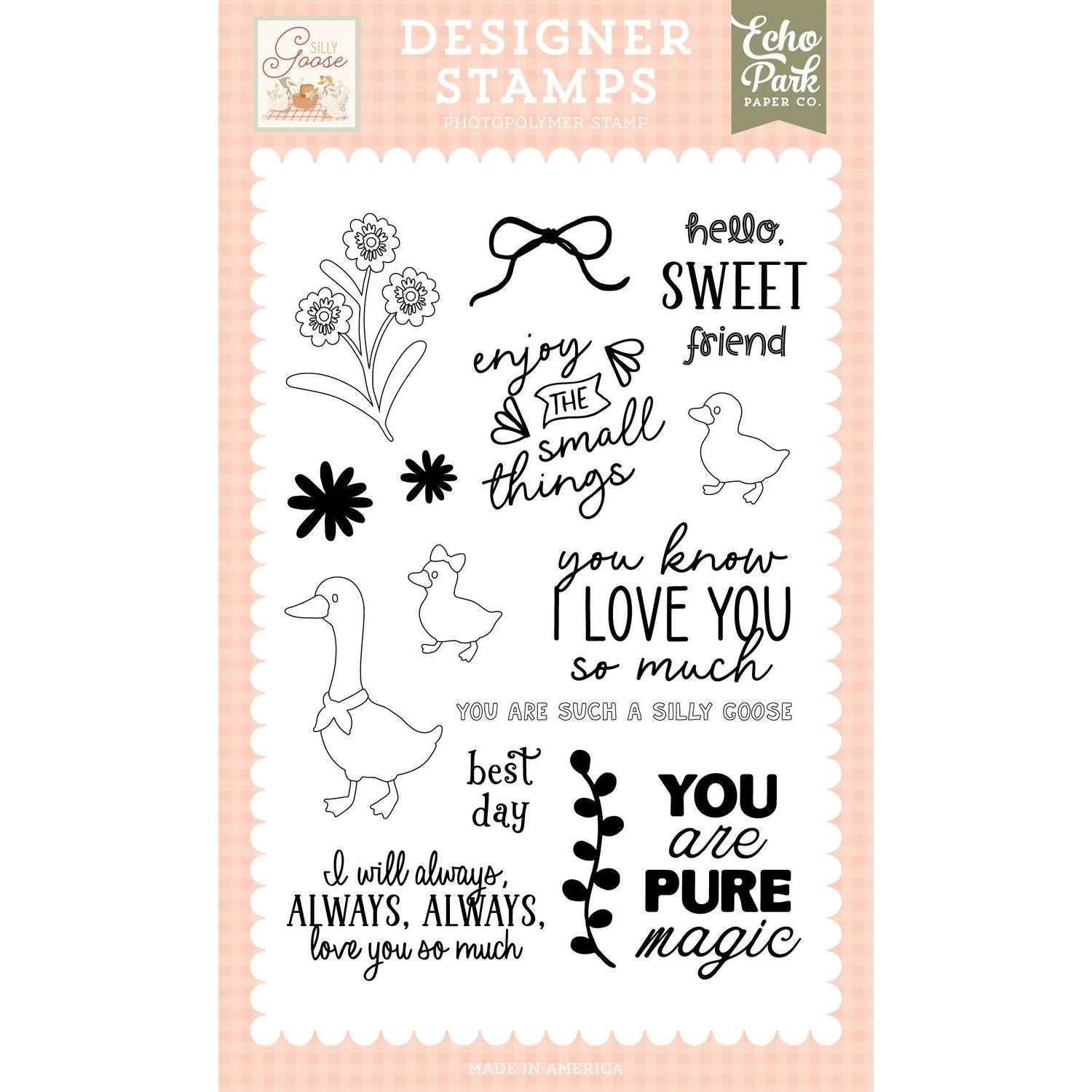 Carta Bella Goose Family Clear Stamps cbgoo488044
