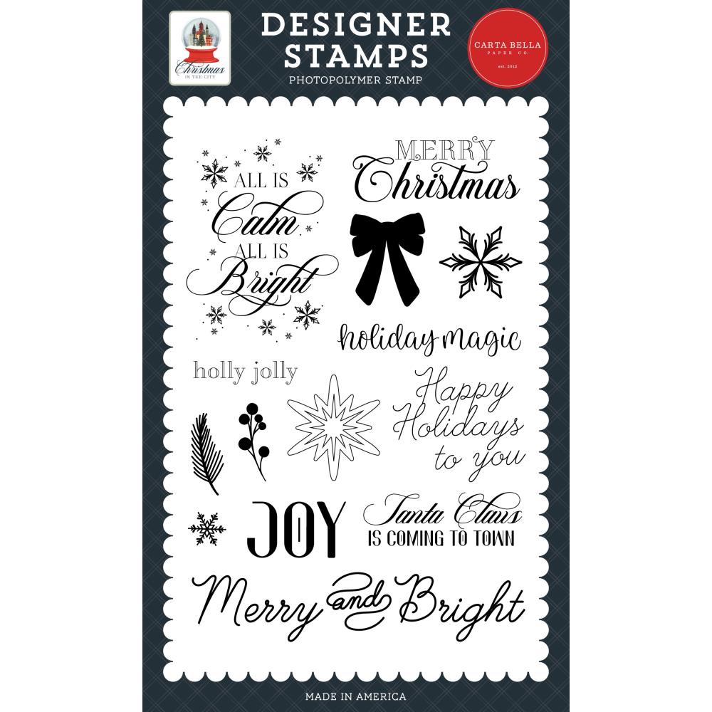 Carta Bella Holiday Magic Clear Stamps cbcic456045