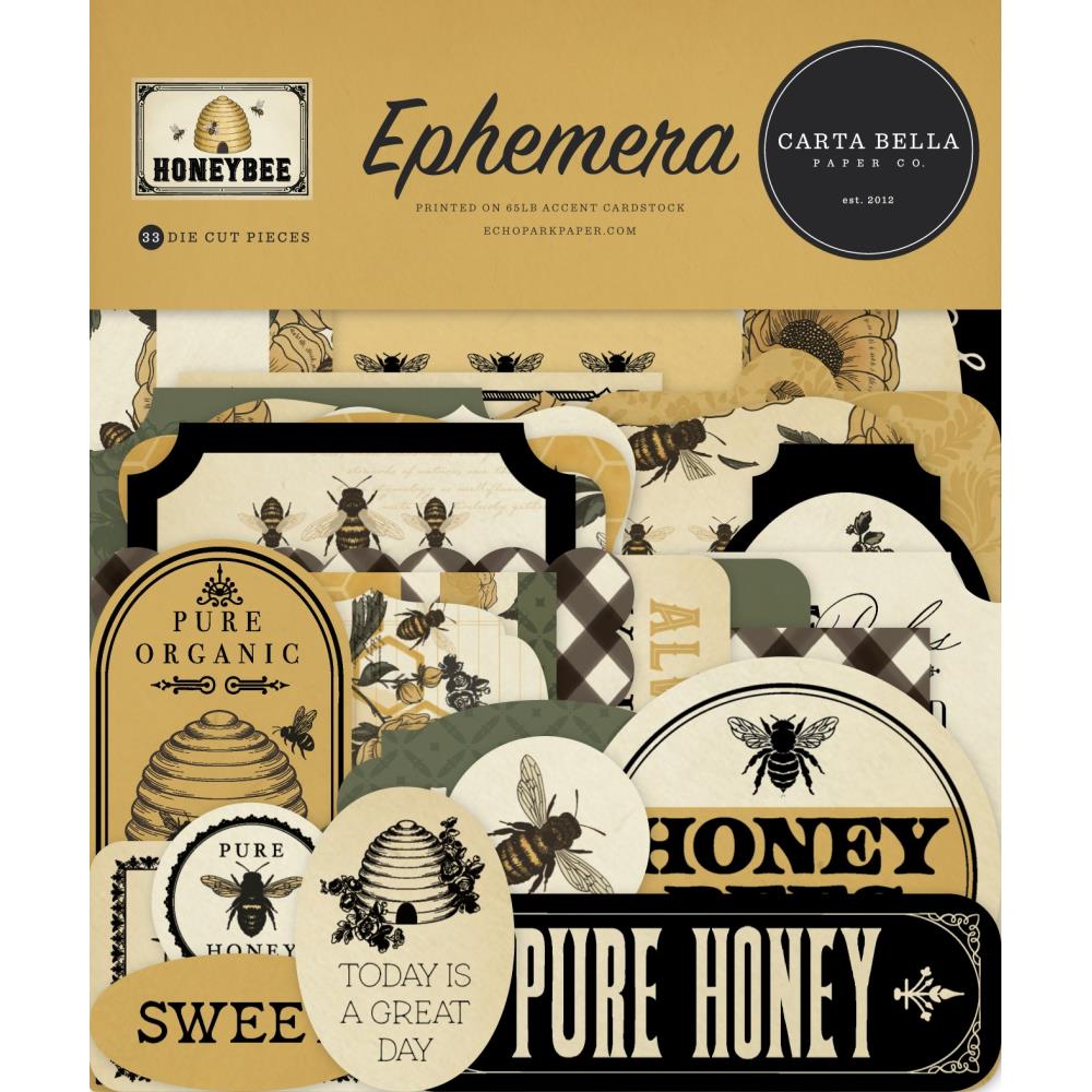 Carta Bella Honey Bee Ephemera cbhb450024