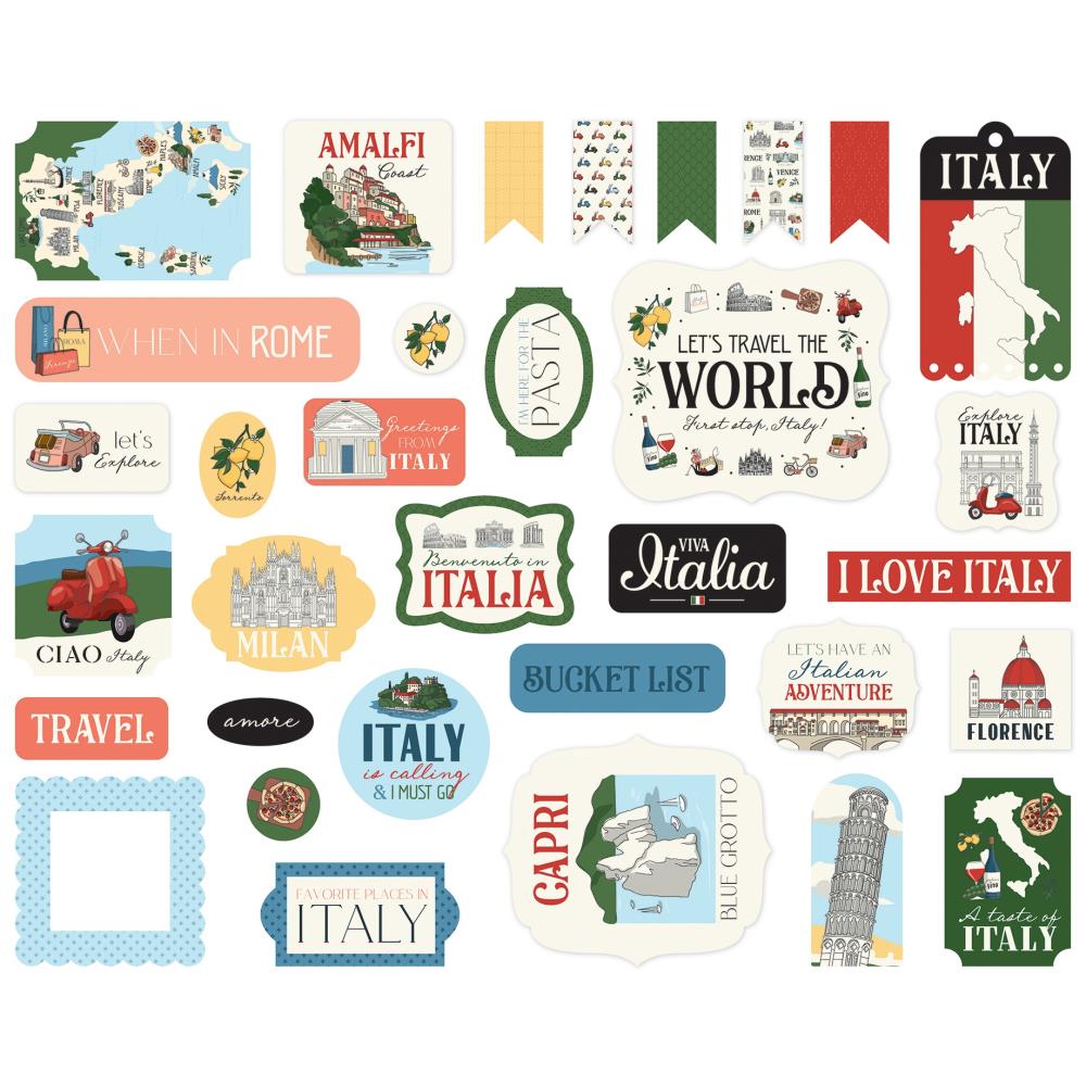 Carta Bella Italy Ephemera cbi472024 Travel Sentiments