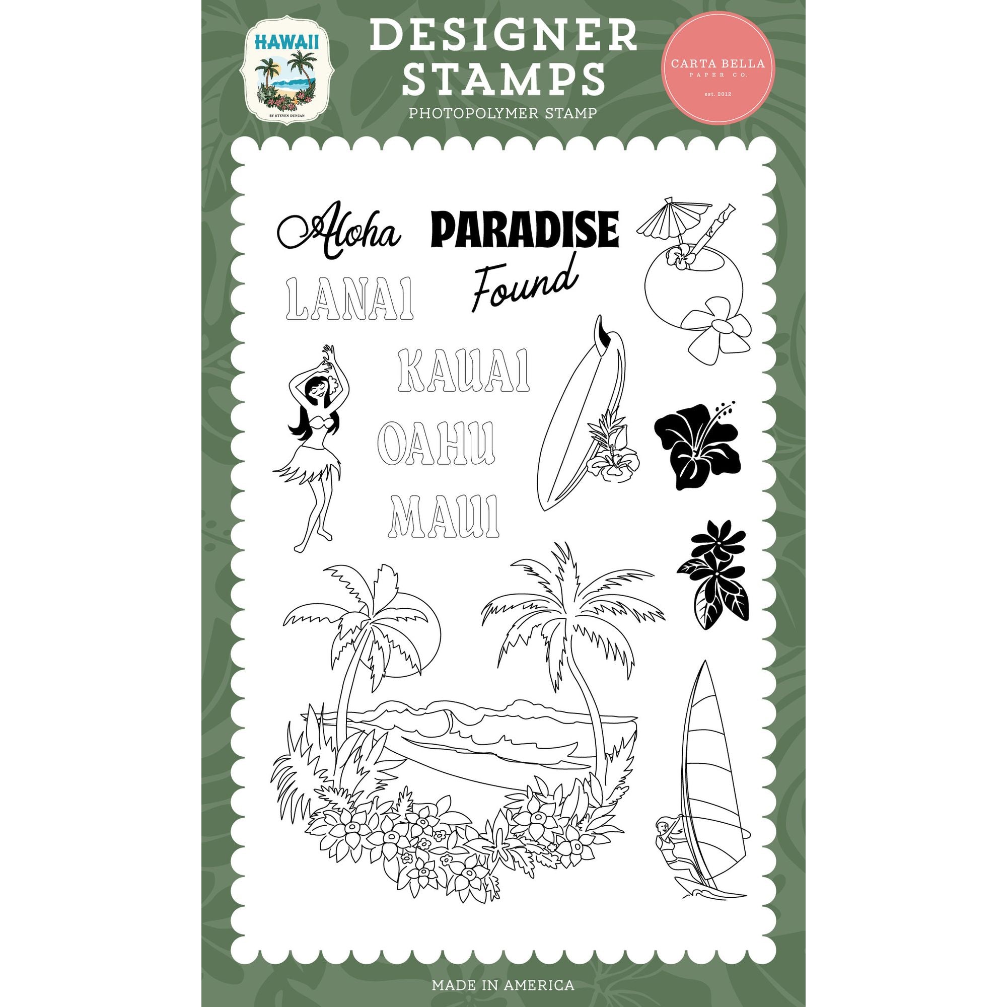 Carta Bella Paradise Cities Clear Stamps cbhi507041