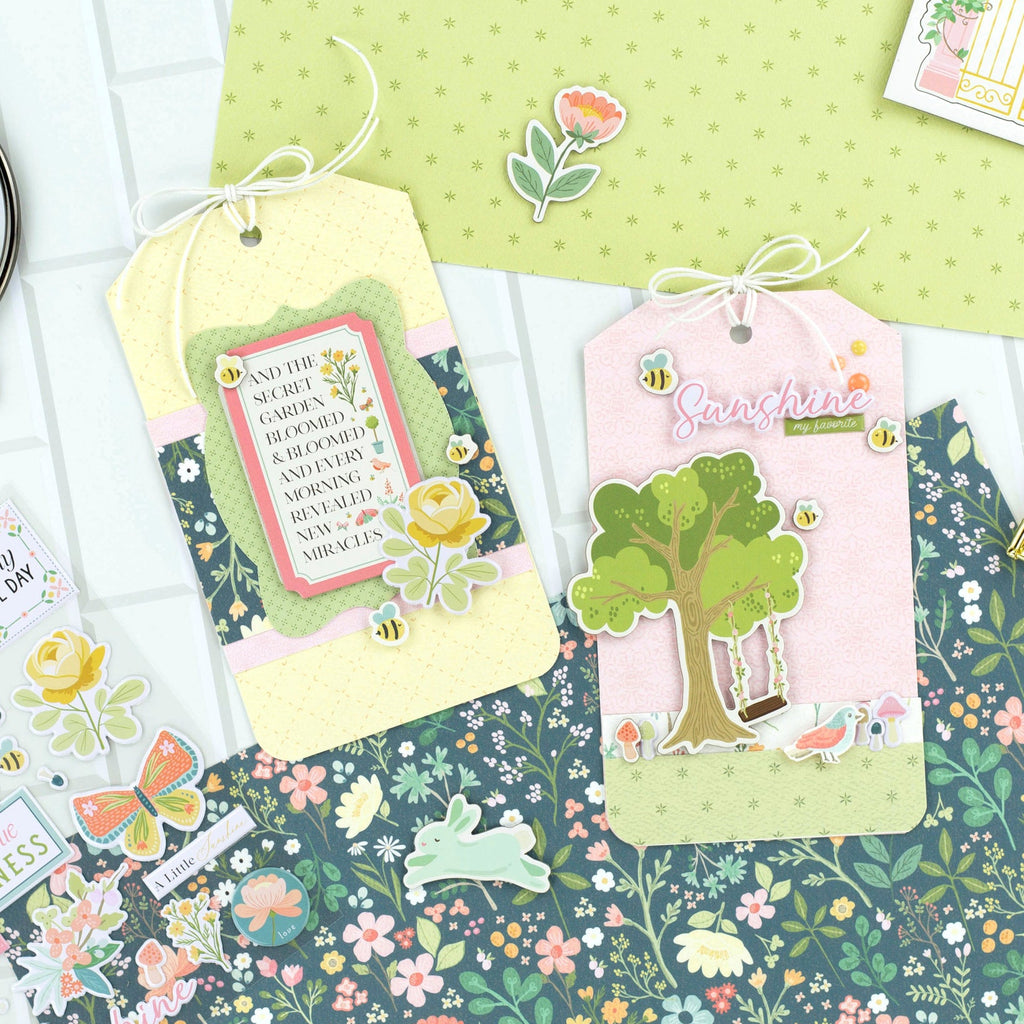 Carta Bella Secret Garden 6 x 6 Mega Paper Pad cbgd421031 Spring Tags