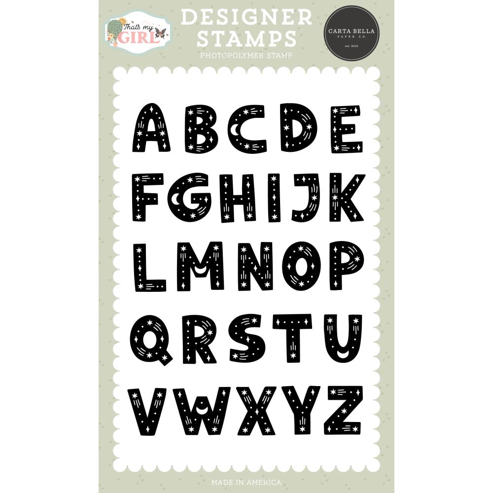 Carta Bella Sparkle Alphabet Clear Stamps cbg418044