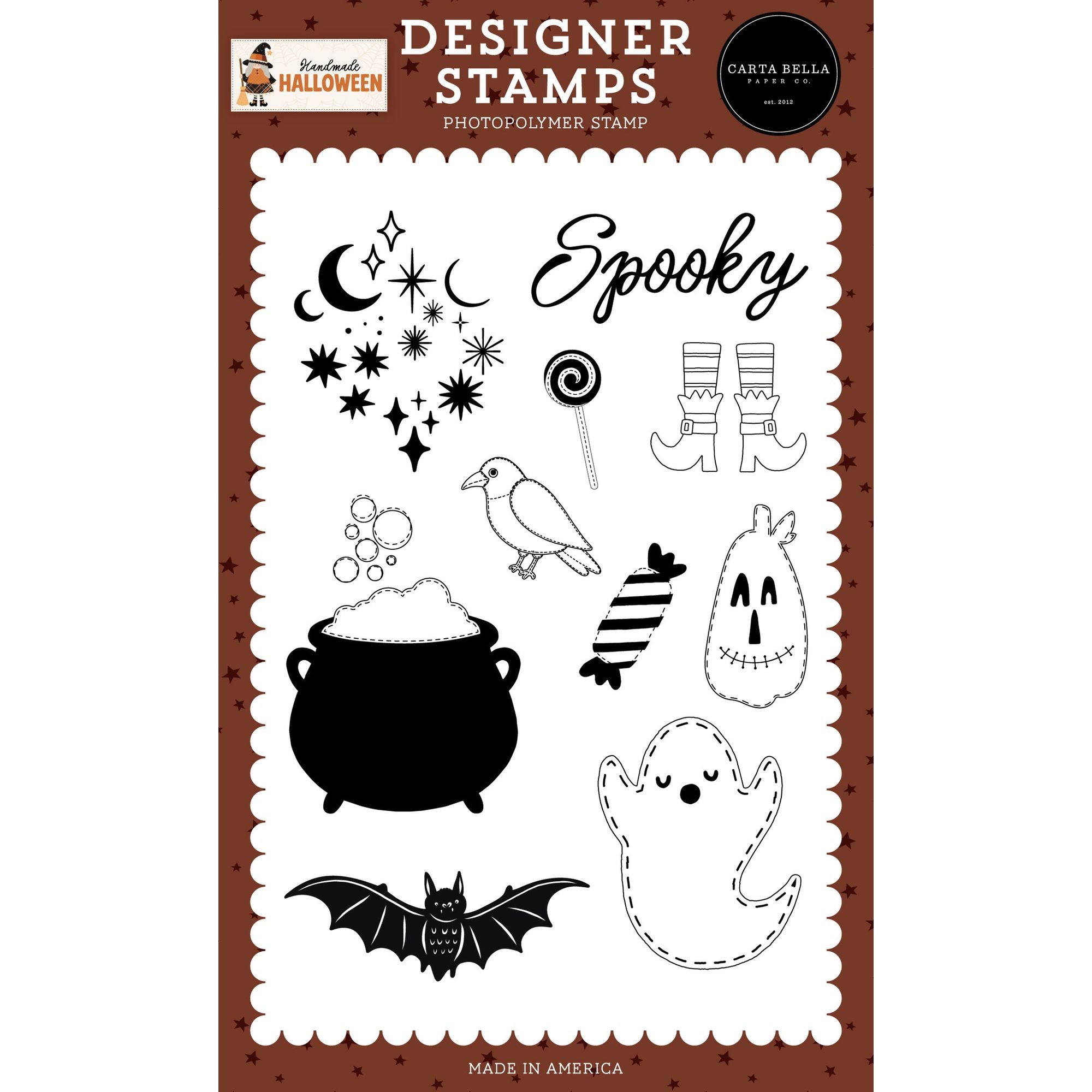 Carta Bella Spooky Sparkles Clear Stamps cbhe512042