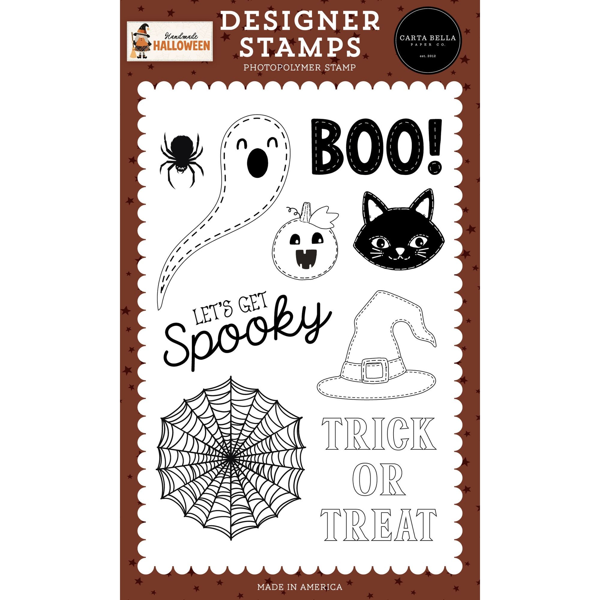 Carta Bella Stitched Ghost Clear Stamps cbhe512041