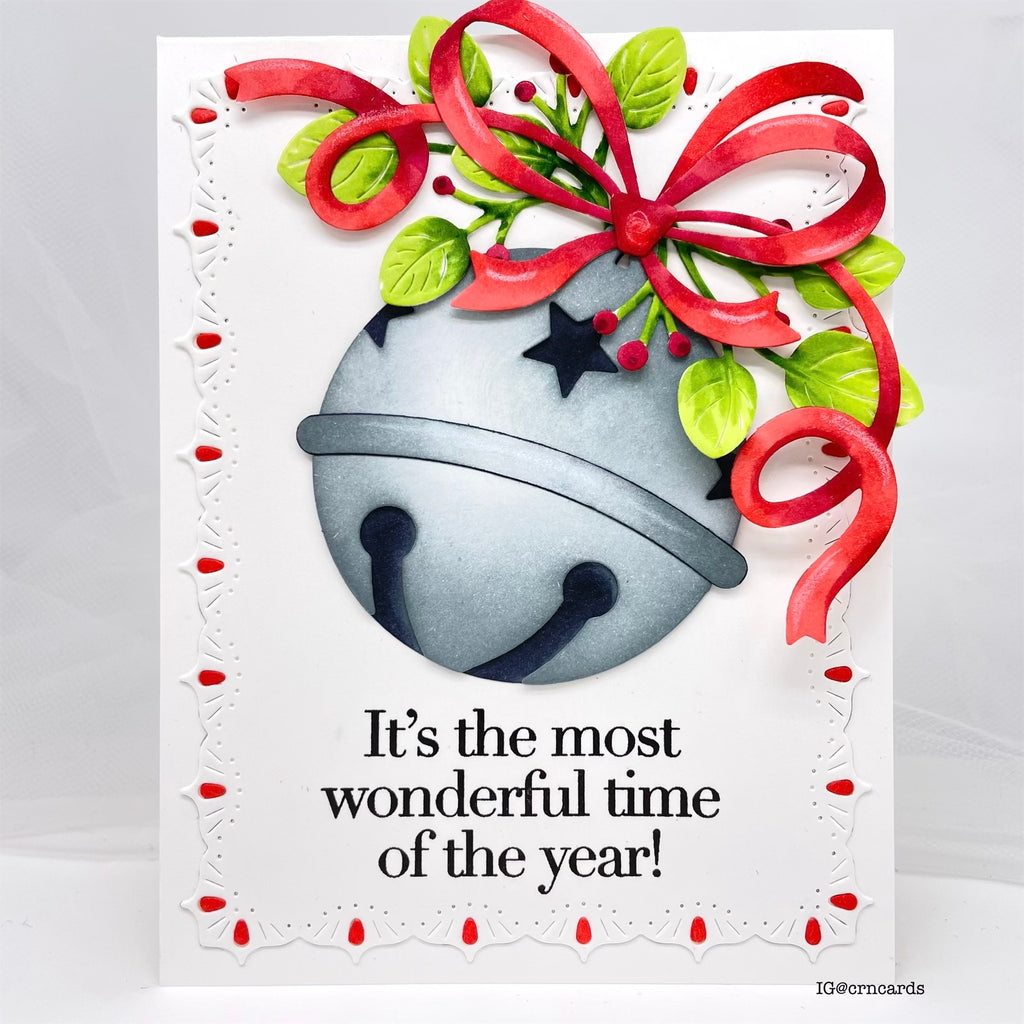 Simon Says Stamp Charming Berry Branch Wafer Die s995 Sugar and Spice Christmas Card