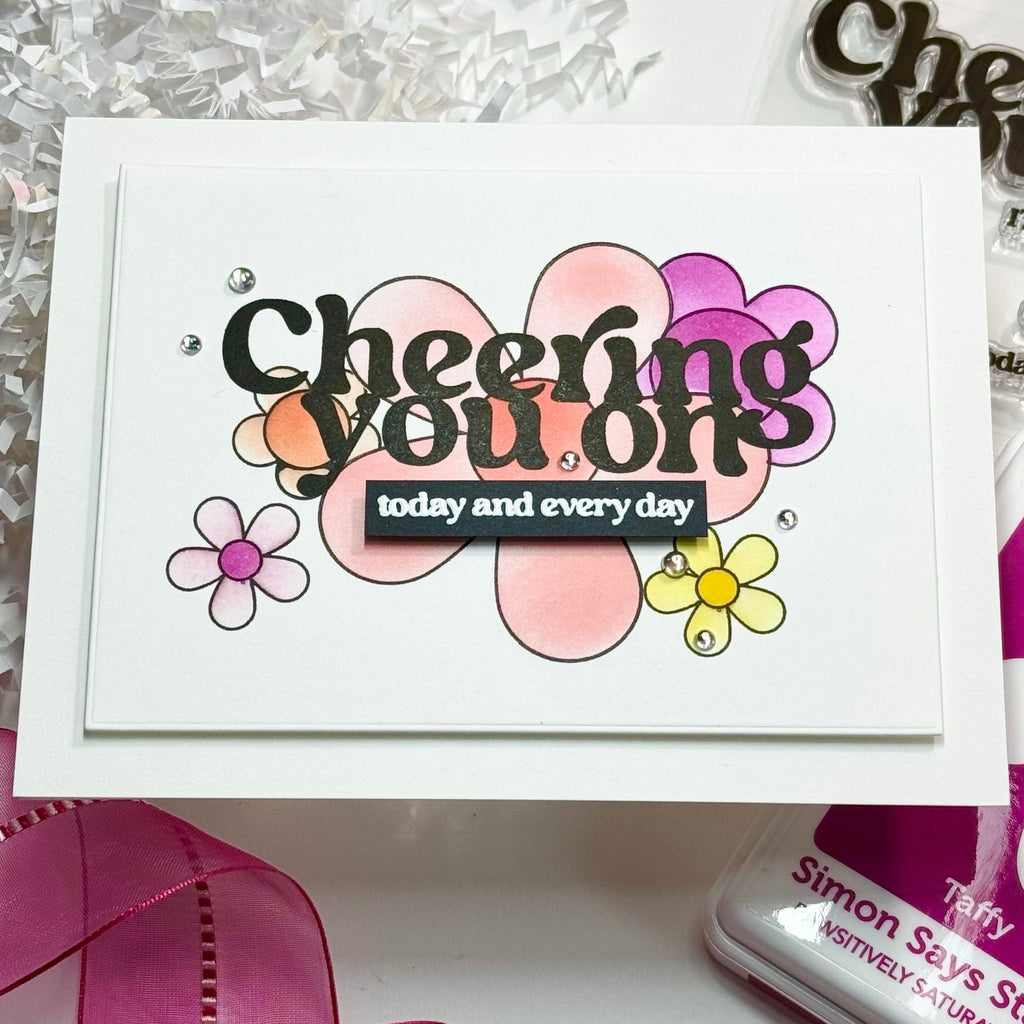 Simon Says Stamp Cheering for You I Want It All Stamps and Coordinating Dies set831sd
