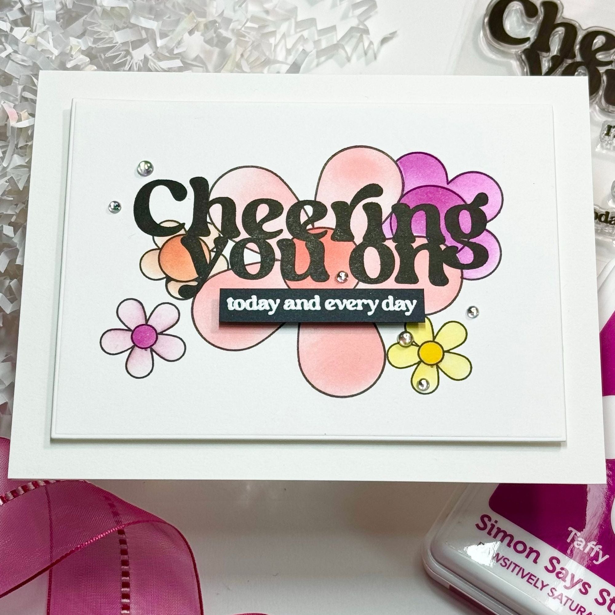 Simon Says Stamp Cheering for You I Want It All Stamps and Coordinating Dies set831sd