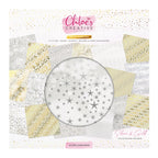 Chloe's Creative Cards Gilded Christmas 8x8 Foiled Paper Pad c-fpad-gildc pad