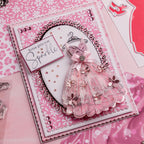 Chloe's Creative Cards Princess Dress Die and Stamp Set c-diest-princd sparkle