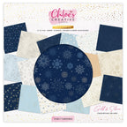 Chloe's Creative Cards Starlit Christmas 8x8 Designer Foiled Paper Pad c-fpad-navyc