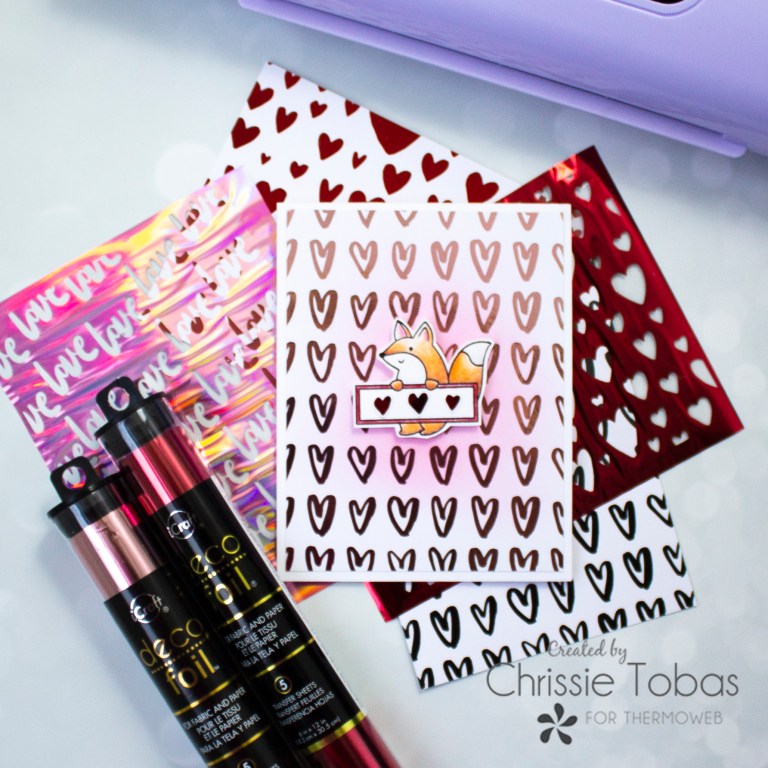 Therm O Web Deco Foil Smitten Toner Card Fronts 5684 Foxy Love