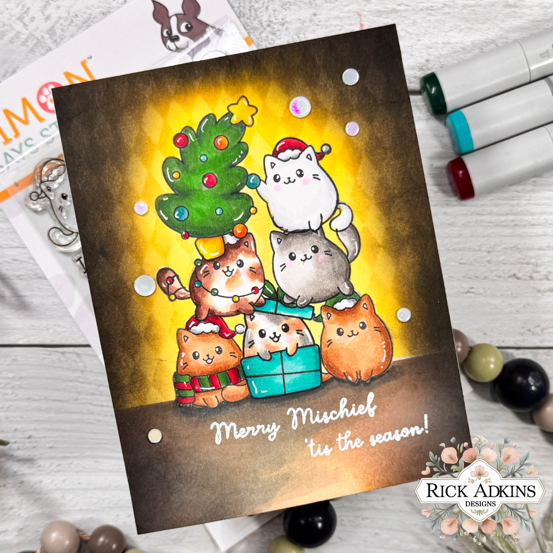 Simon Says Stamps and Dies Christmas Cats set1067cc Sugar and Spice Christmas Card | color-code:ALT01