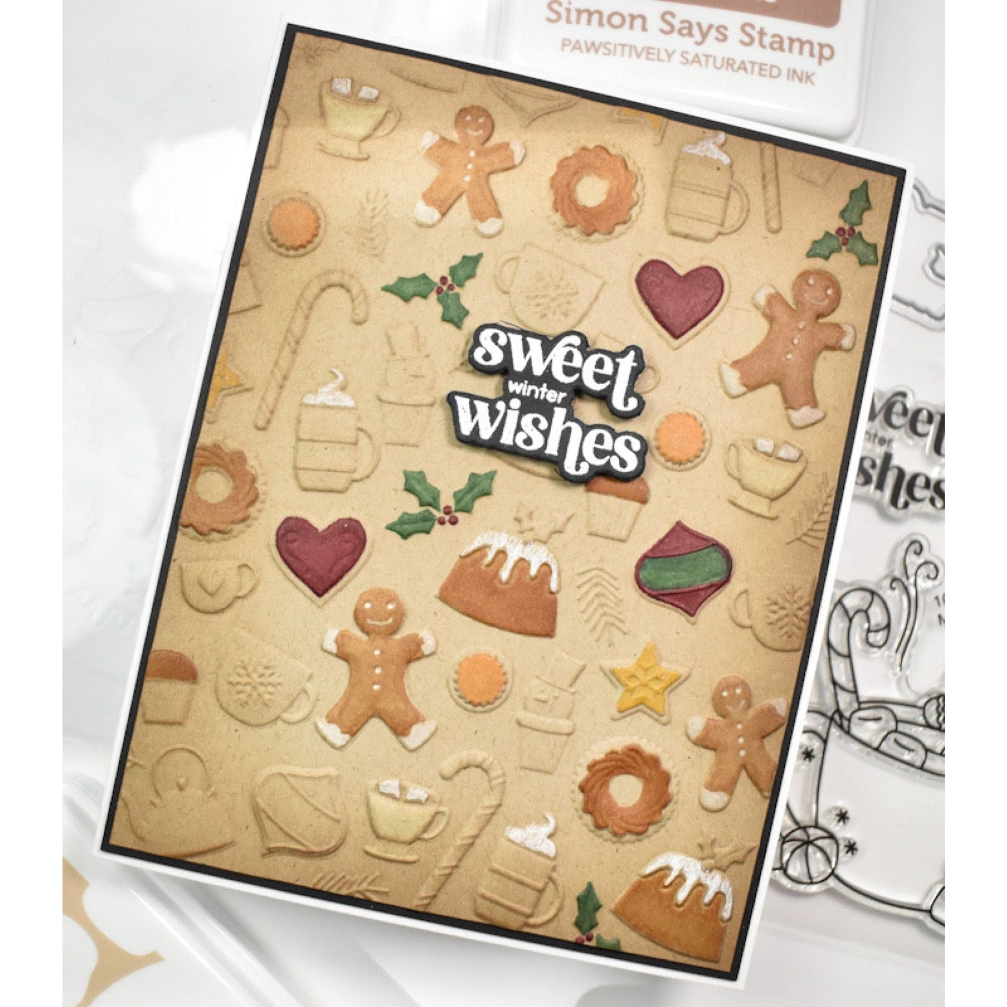 Simon Says Stamp Festive Fun Collection I Want It All Embossing Folders set894rf