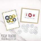 Simon Says Stamp To Love Collection I Want It All Stamps and Coordinating Dies set911sd Hello and Love Cards