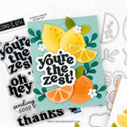 Concord & 9th Citrus Crush Clear Stamp Set 12108 zest