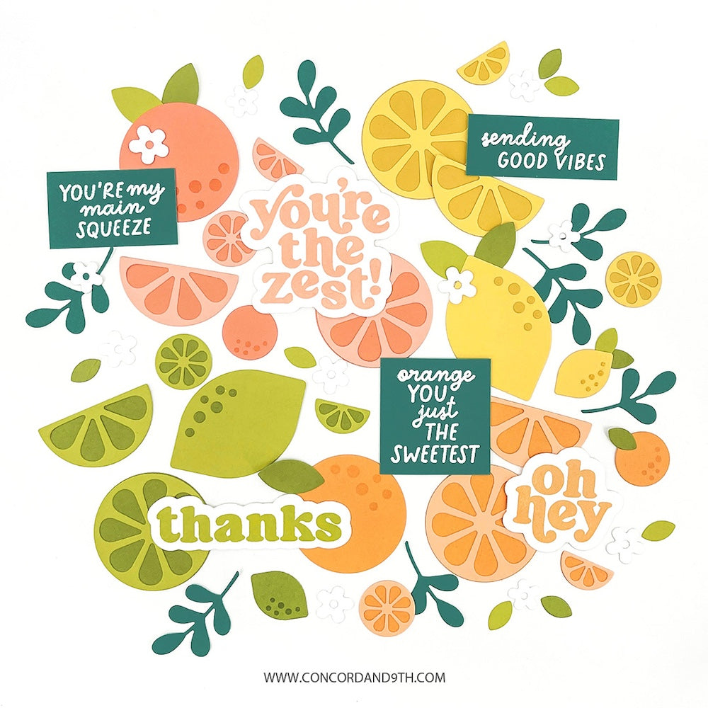 Concord & 9th Citrus Crush Clear Stamp Set 12108 prduc