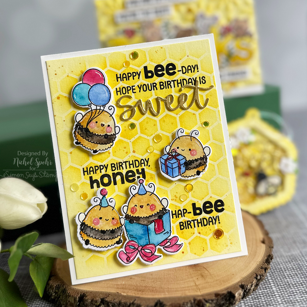 Simon Says Stamp Bee Day Caly Person Class Bundle set980bd Birthday Card | color-code:ALT07