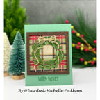 Simon Says Stamp Classic Leaf Ring Wafer Dies s1087 DieCember Christmas Card