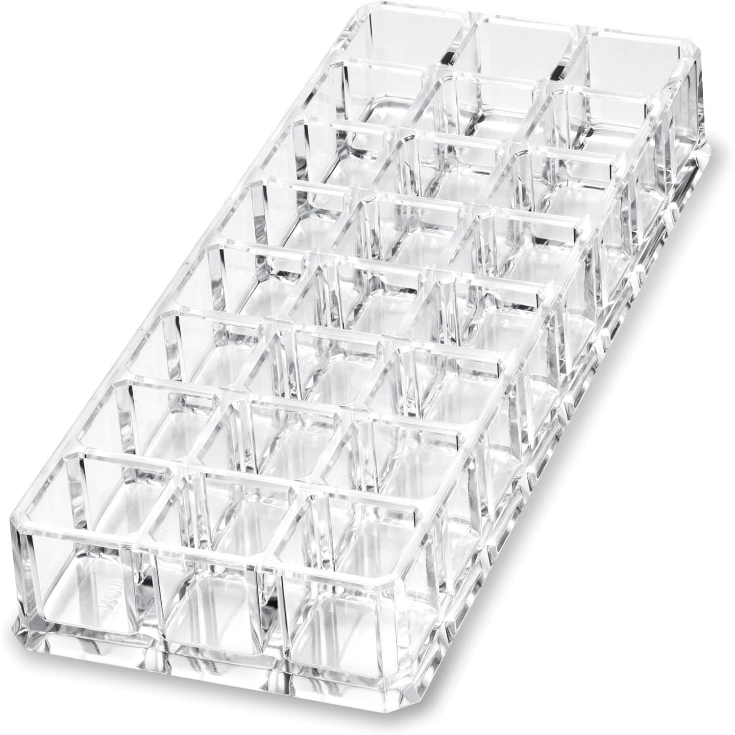Clear Acrylic Tray Organizer With 24 Slots