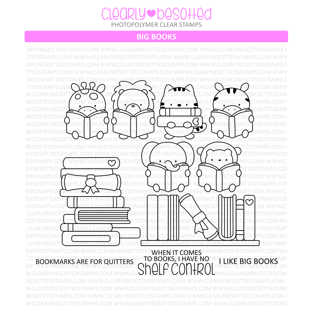 Clearly Besotted Big Books Clear Stamps