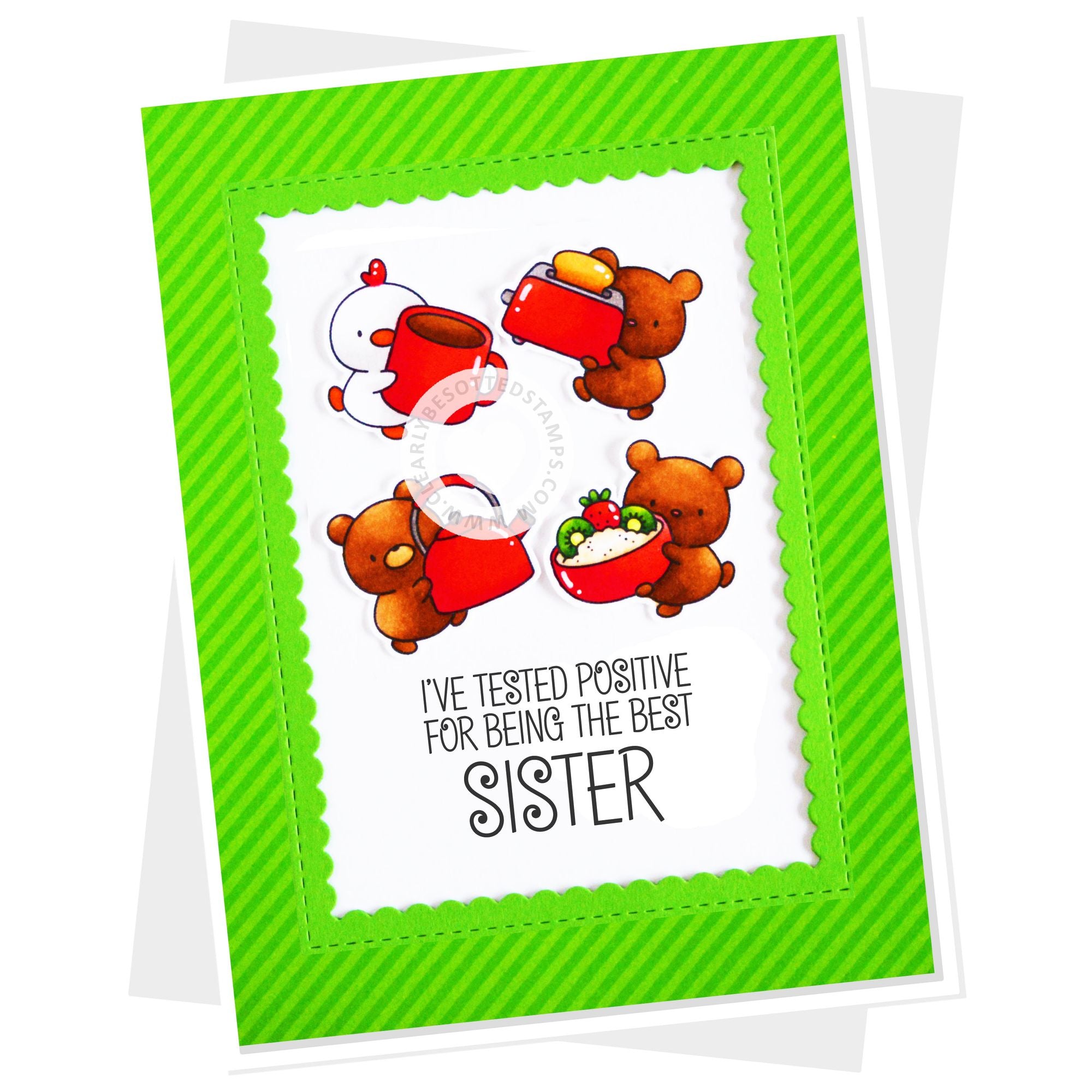Clearly Besotted Big Breakfast Clear Stamps sister
