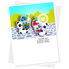 Clearly Besotted Boba Buddies Clear Stamps blueberry