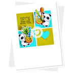 Clearly Besotted Boba Buddies Clear Stamps drinks