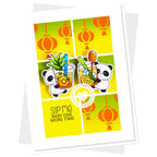 Clearly Besotted Boba Buddies Clear Stamps lanterns