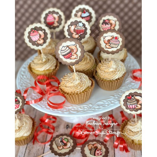 Clearly Besotted Capy Cupcakes Clear Stamps cupcakes | color-code:ALT01
