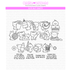 Clearly Besotted Cute But Crafty Clear Stamps