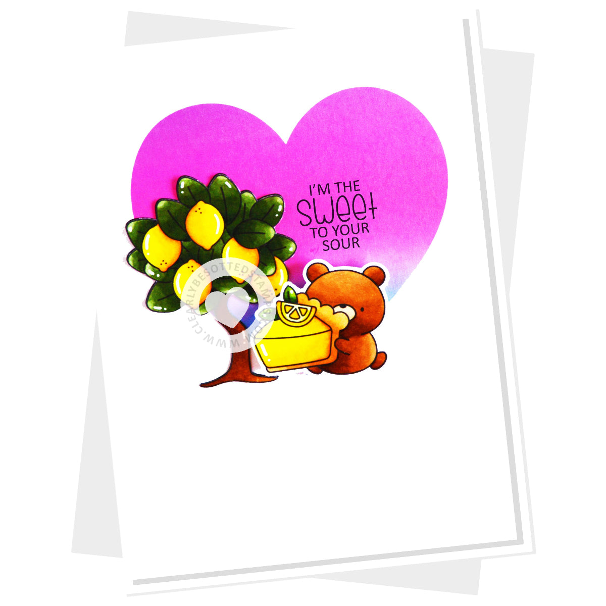 Clearly Besotted Lemon Squeezy Clear Stamps sweet