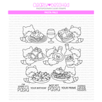 Clearly Besotted Pasta Pals Clear Stamps 1