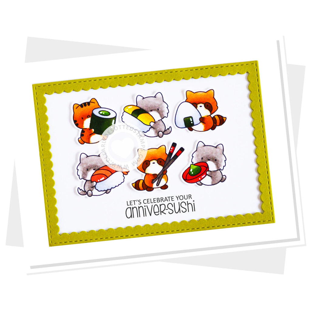 Clearly Besotted Small Sushi Clear Stamps anniversary