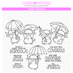 Clearly Besotted Sunny Showers Clear Stamps