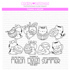 Clearly Besotted Thanks A Melon Clear Stamps