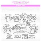 Clearly Besotted Tranquil Times Clear Stamps 1