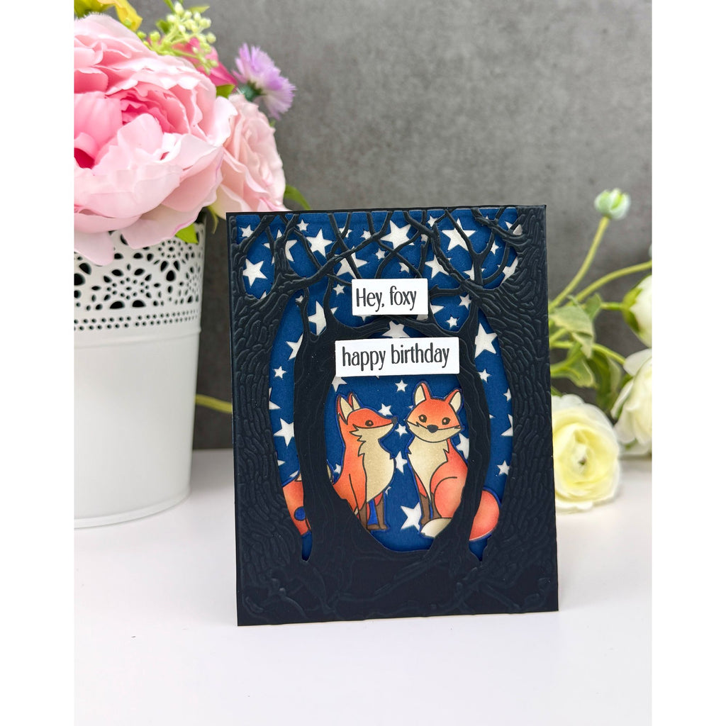 Simon Says Clear Stamps Clever Fox 3401ssc Shine On Michelle Peckham Foxy Birthday Card