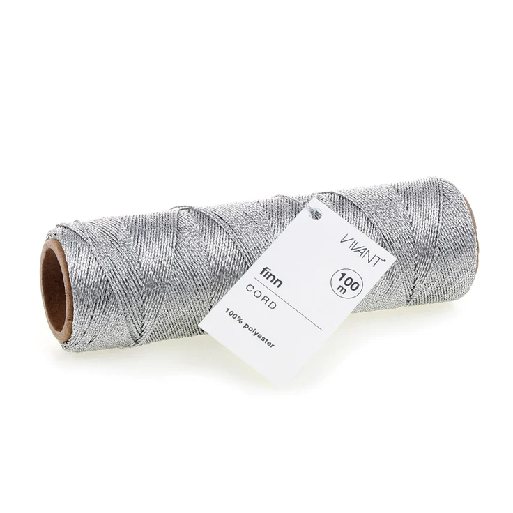 Vivant Finn Silver Metallic Cord 109.36 yards 1430.9901.01