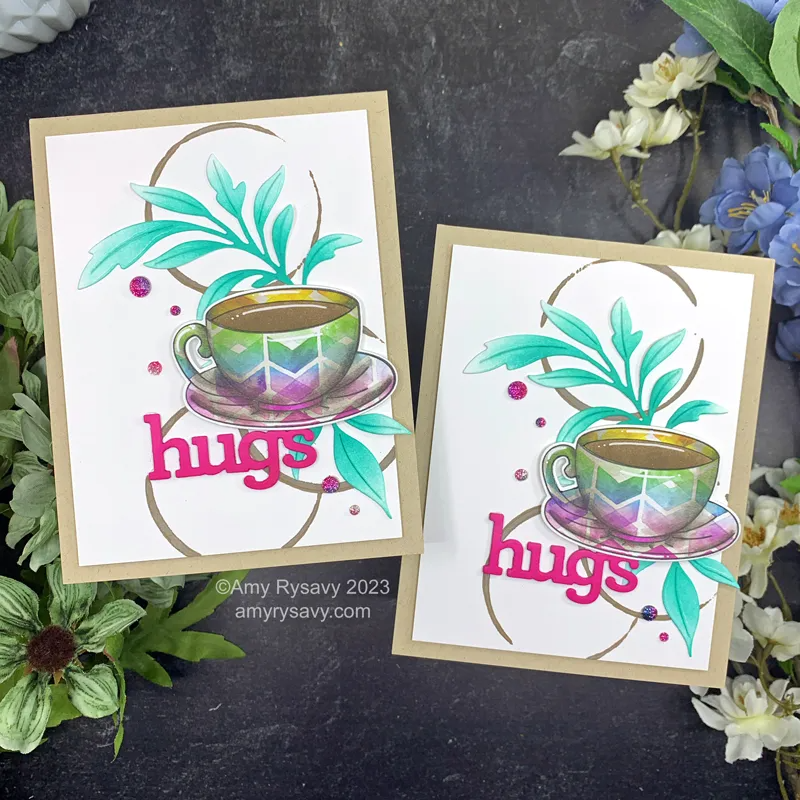 Simon Says Clear Stamps COFFEE FRIEND sss102562c Coffee Hugs Card | color-code:ALT01
