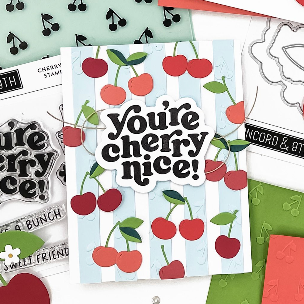 Concord & 9th Cherry Nice Die Set 12510 red