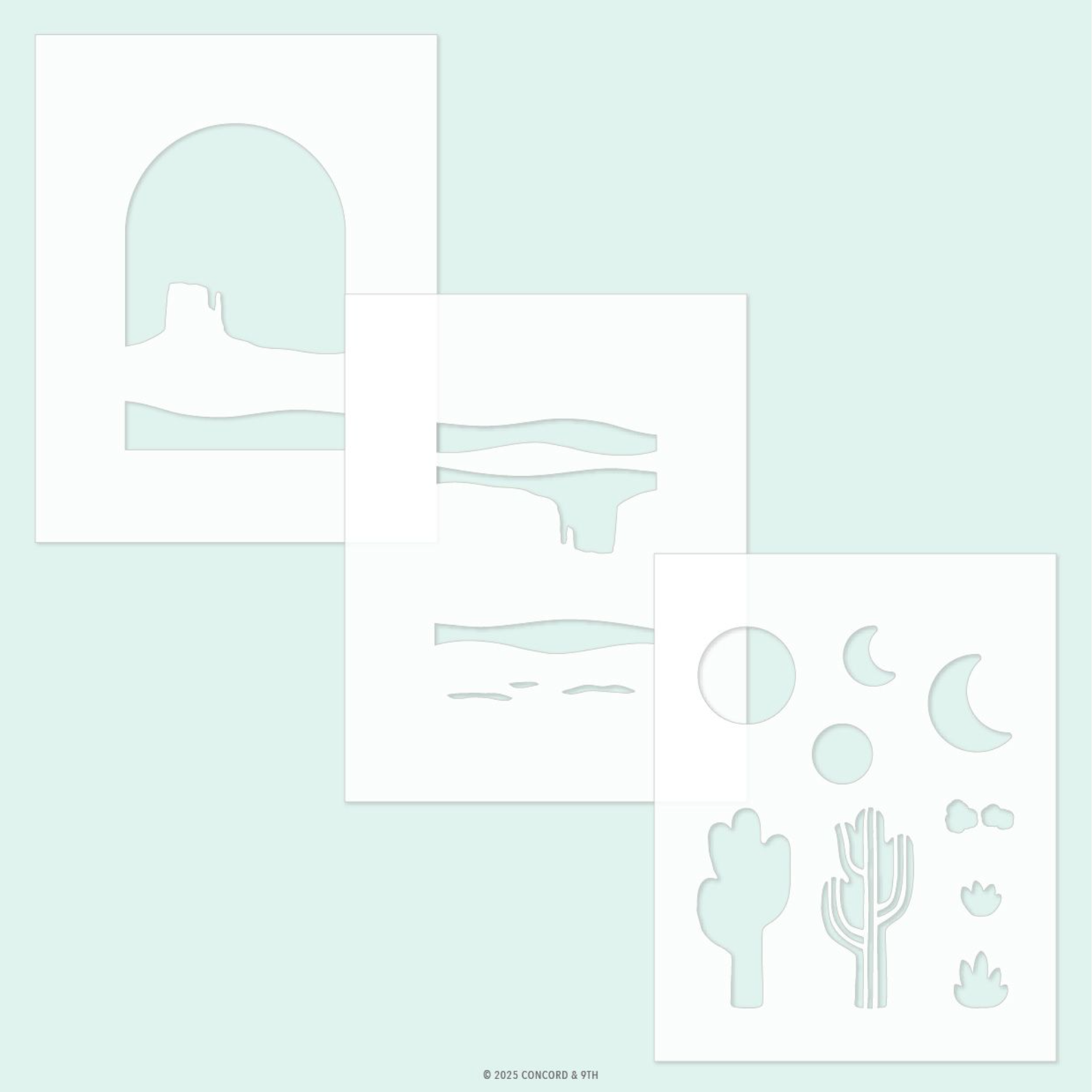Concord & 9th Desertscape Stencil Set 12464