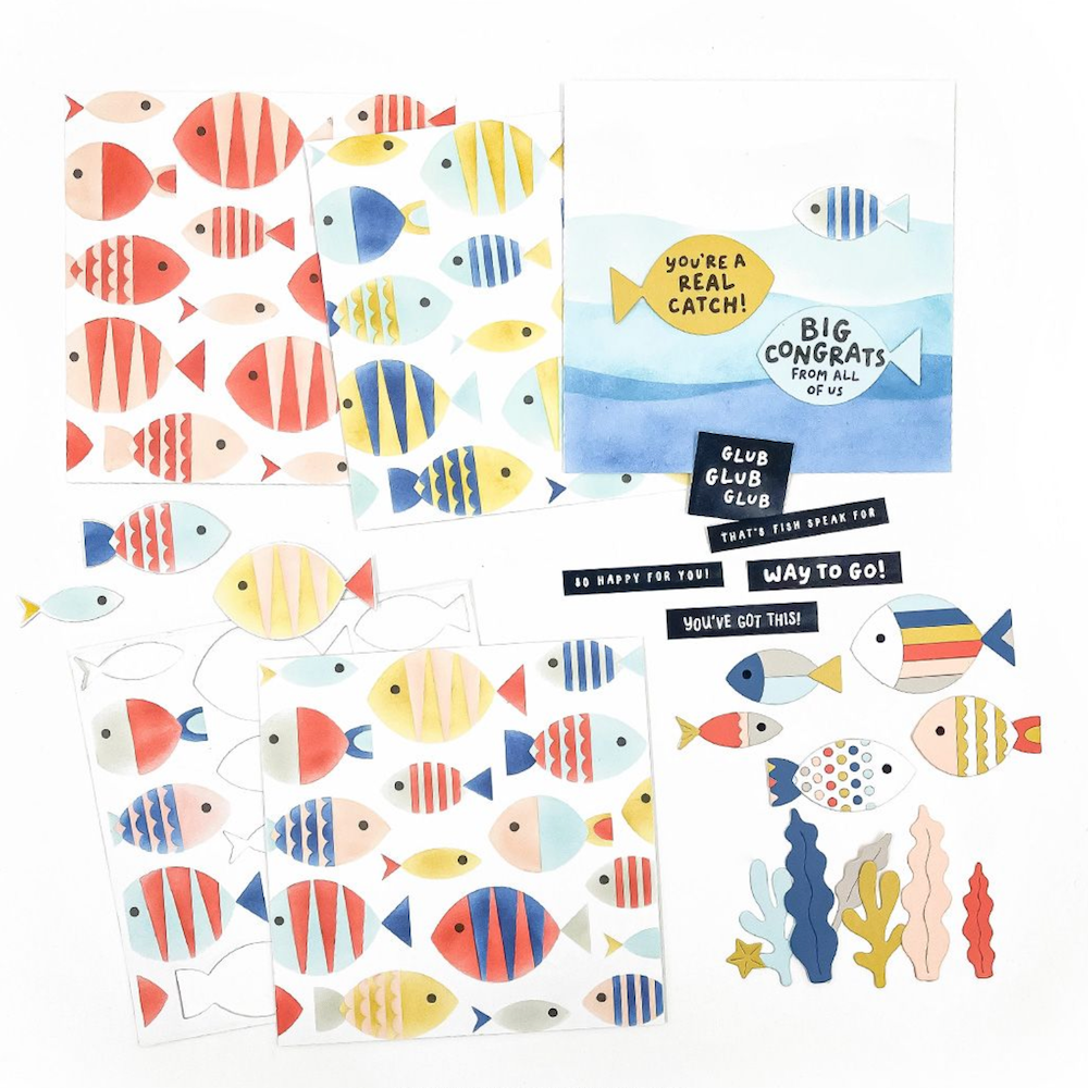 Concord & 9th Fish Friends Stencil Set 12685 product