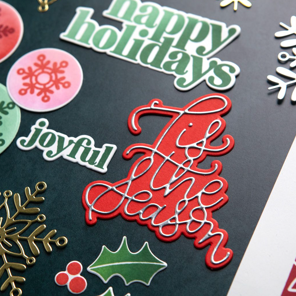 Concord & 9th Kristina Werner Tis the Season Die Set kw1015 red