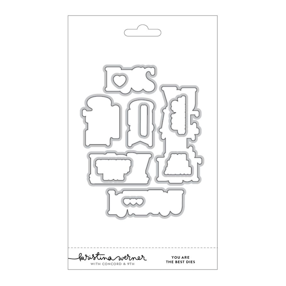 Concord & 9th Kristina Werner You Are The Best Die Set kw1246