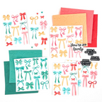 Concord & 9th Perfectly Tied Stamp Stencil Die and Embossing Folder Bundle product