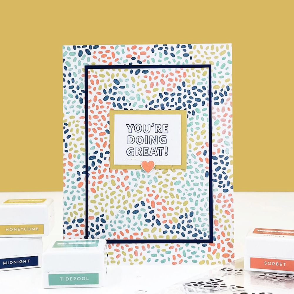 Concord & 9th Speckled Turnabout Stamp Set 12809 great