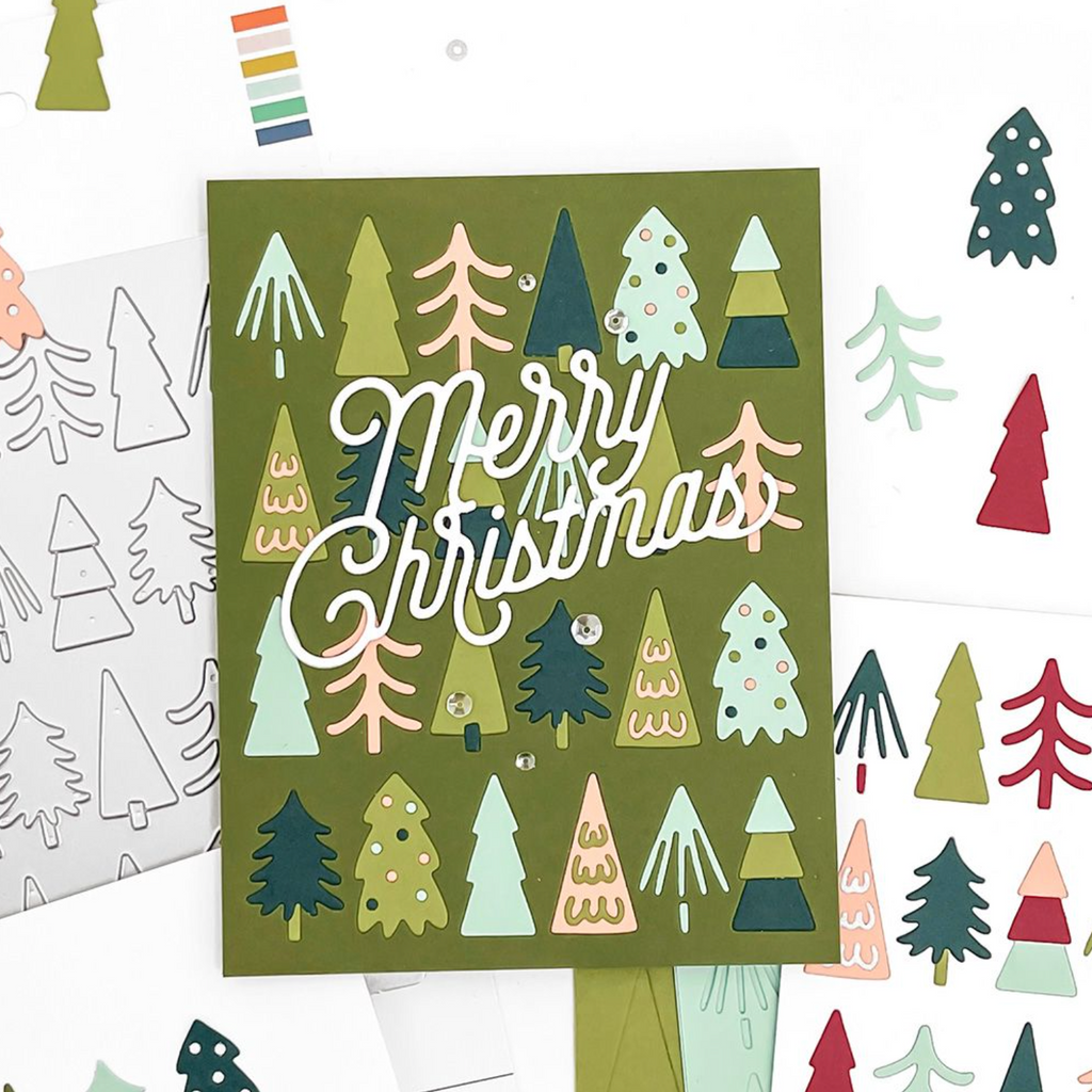 Concord & 9th Tree Lot Inlay Die Set 12228 merry