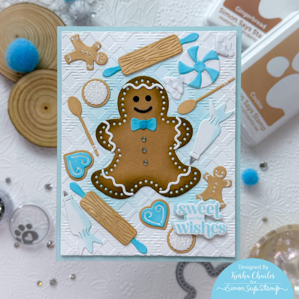 Simon Says Stamp Cookie Sheet Wafer Dies s958 Festive Fun Christmas Card